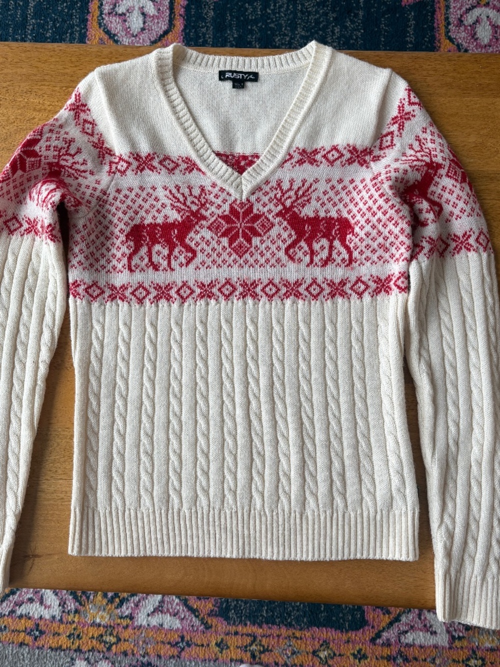 Vintage Rusty Christmas / Holiday Sweater - Women’s Large